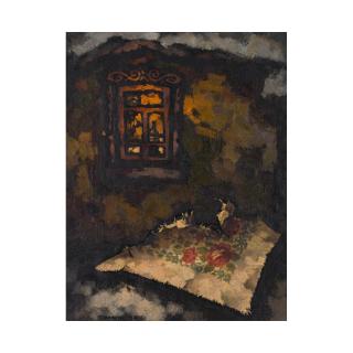 Oscar Yakovlevich Rabin - Écharpe déchirée/ Torn scarf