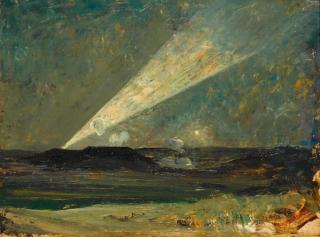 Oseph Victor Communal - A German Searchlight Behind Les Éparges Battlefield