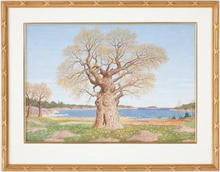 Oskar Bergman - Oak tree in fall