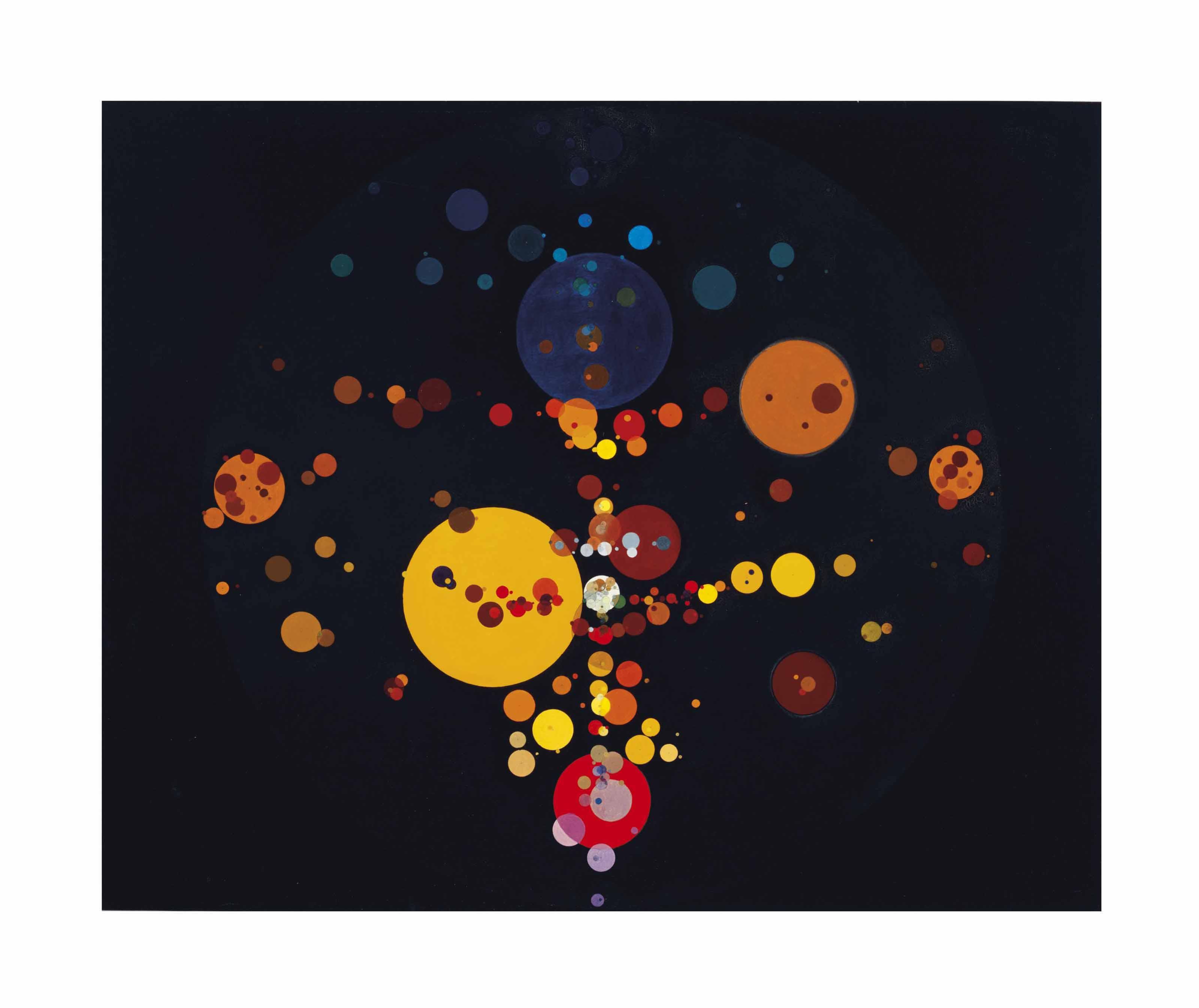 Oskar Fischinger - Multiballs on black