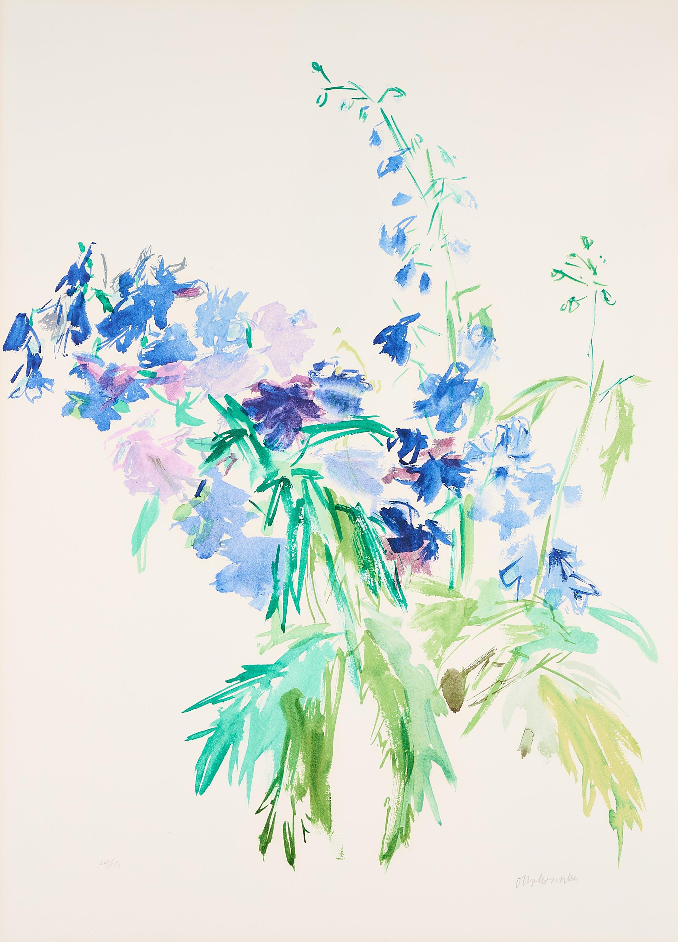 Oskar Kokoschka - Delphinium.