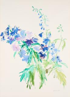 Oskar Kokoschka - Delphinium.