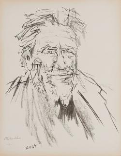 Oskar Kokoschka - Ezra Pound.