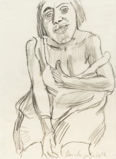 Oskar Kokoschka - Femme Assise