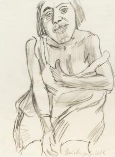 Oskar Kokoschka - Femme assise