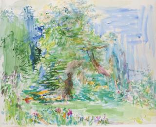 Oskar Kokoschka - Garten In Villeneuve (Garden In Villeneuve)