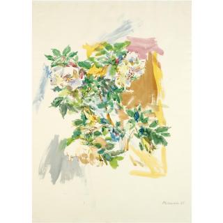 Oskar Kokoschka - Gelbe Kletterrosen (Yellow Climbing Rose)