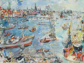 Oskar Kokoschka - Hamburg, Hafen II