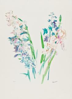 Oskar Kokoschka - Lilien und Rittersporn