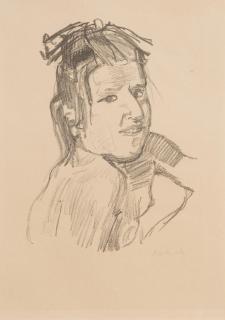 Oskar Kokoschka - Madchen Mit Haarmasche