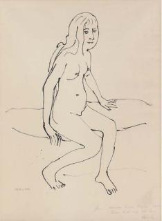 Oskar Kokoschka - Sitzendes Mädchen