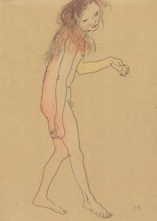 Oskar Kokoschka - Stehender Frau