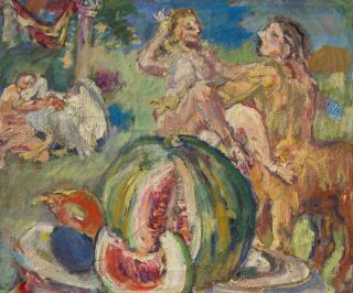 Oskar Kokoschka - Stilleben mit Zentaur (Il ratto della bella Elena)
