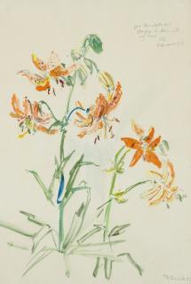 Oskar Kokoschka - Tigerlilien