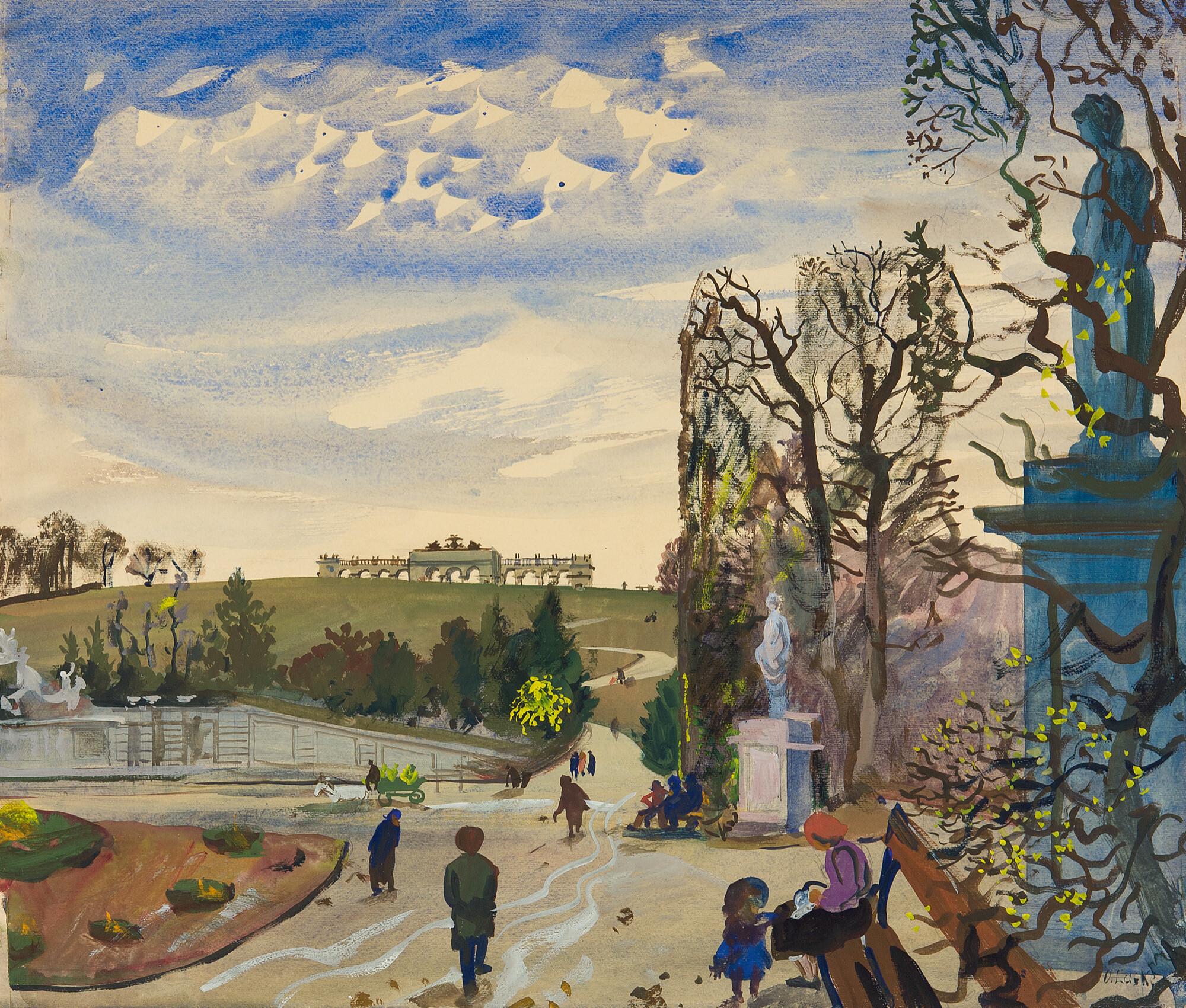 Oskar Laske - Schönbrunn mit Blick auf die Gloriette.