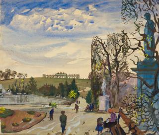 Oskar Laske - Schönbrunn mit Blick auf die Gloriette.