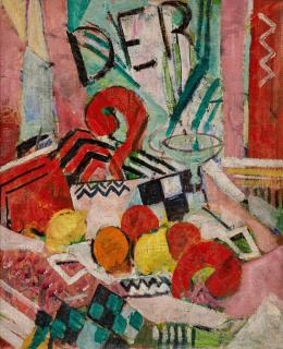 Oskar Moll - Stillleben DER (Komposition DER und Fragezeichen).