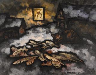 Oskar Rabin - Cat, Icon And Devoured Chicken