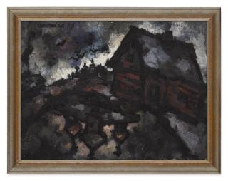 Oskar Rabin - Landscape With Reflection