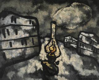 Oskar Rabin - New Houses And Lamp