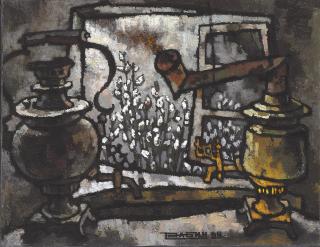 Oskar Rabin - Still Life With Samovar