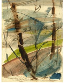 Oskar Schlemmer - Baumstudie (Tree Study)