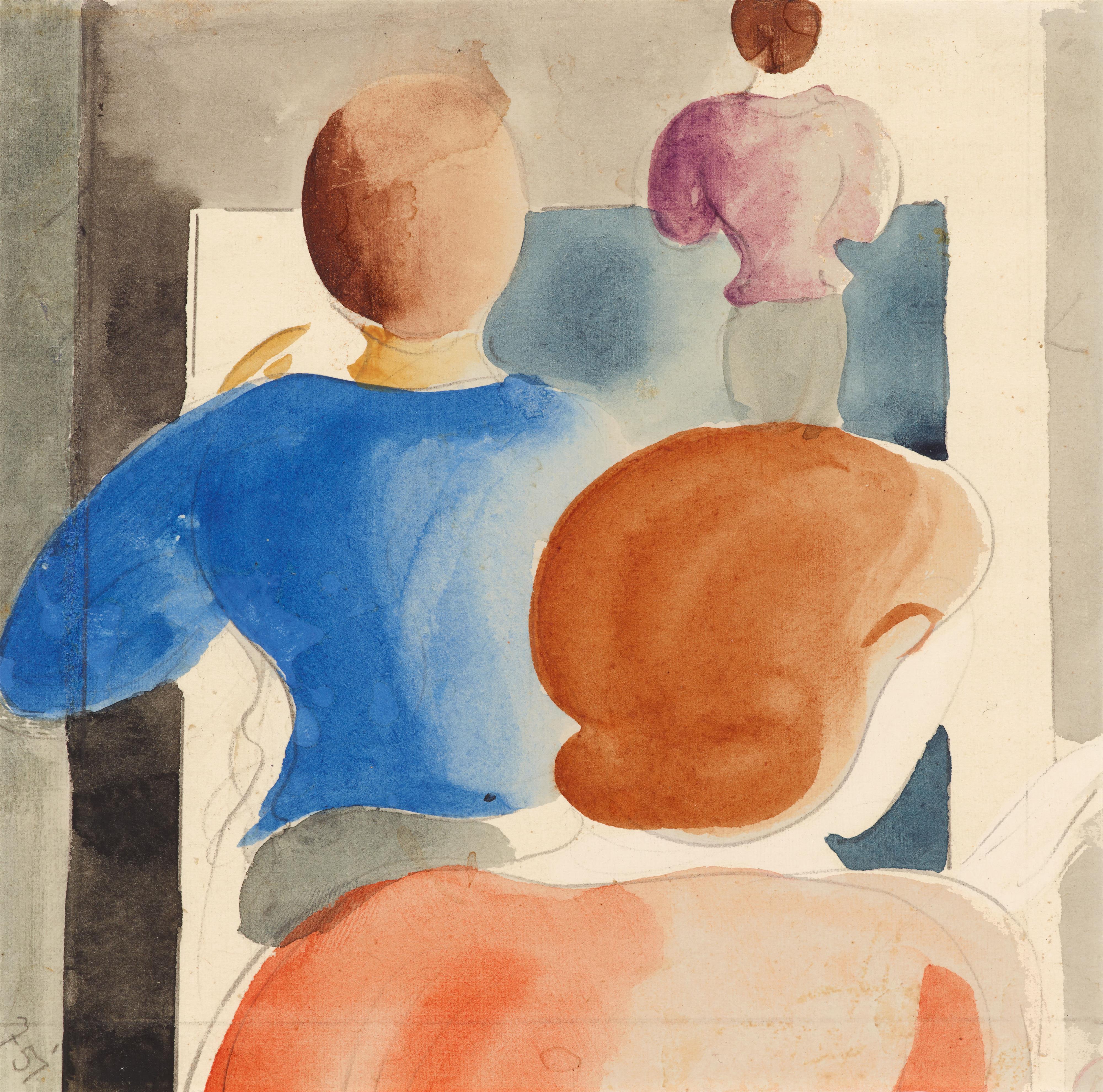 Oskar Schlemmer - Drei Frauen von rückwärts