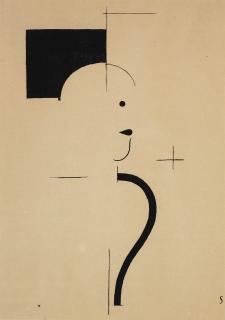 Oskar Schlemmer - Figur Nach Rechts (Grohmann GL3)