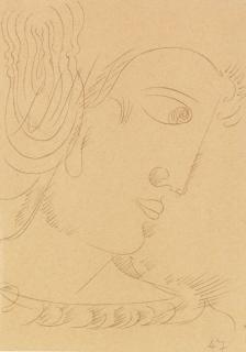 Oskar Schlemmer - Geneigter Kopf nach rechts