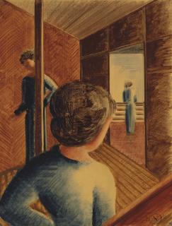 Oskar Schlemmer - Im Holzhaus