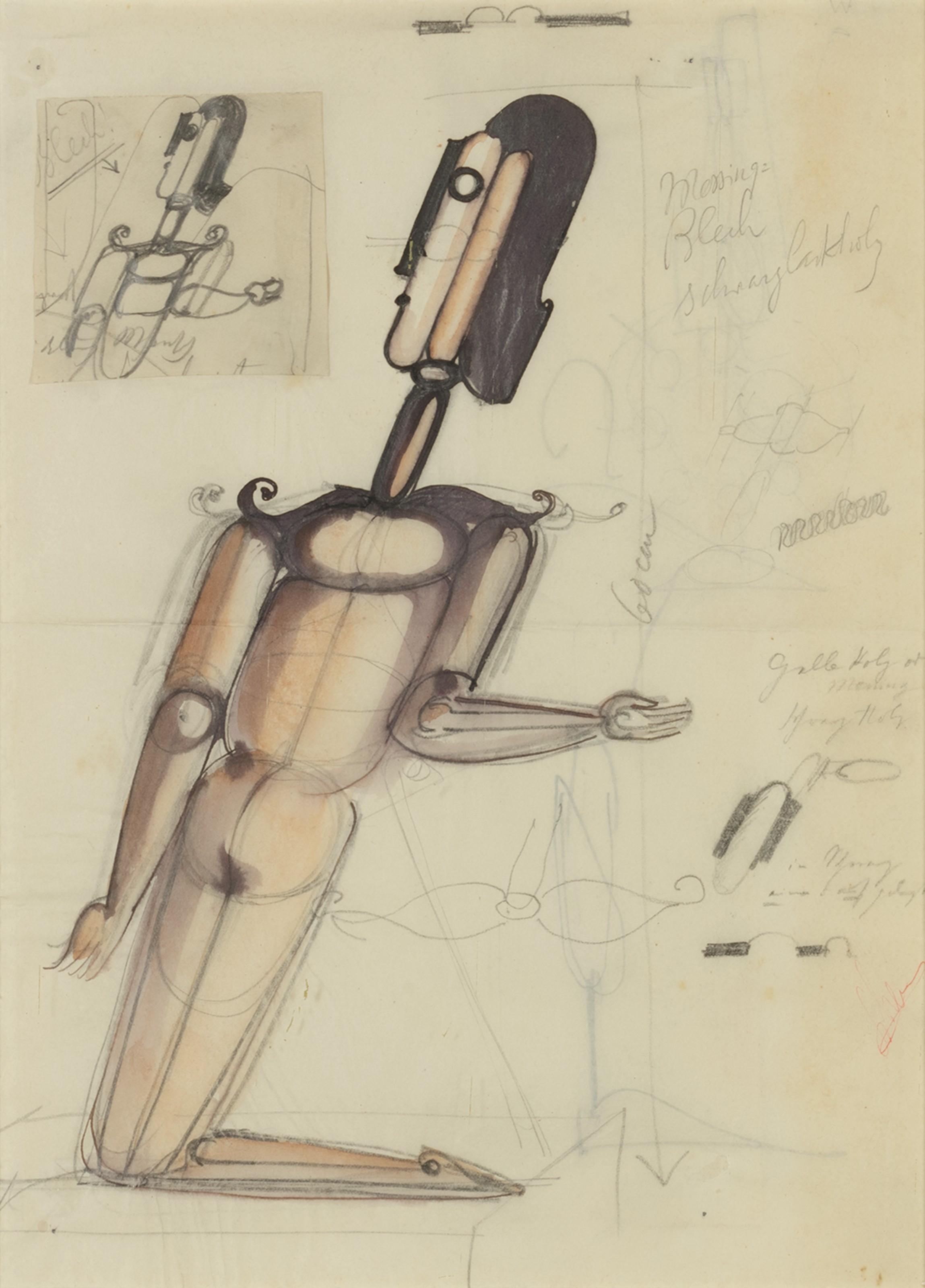 Oskar Schlemmer - Ivo (Entwurf Für Eine Plastik) (Ivo (Design For A Sculpture))