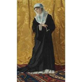 Osman Hamdy Bey - Turkish A Lady Of Constantinople