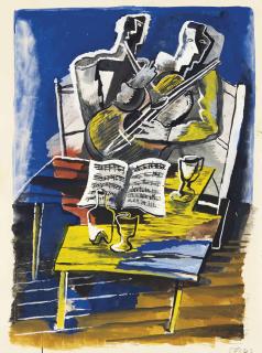 Ossip Zadkine - Duo de musiciens