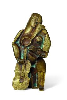 Ossip Zadkine - Femme Assise Au Luth