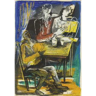 Ossip Zadkine - French In A Cafe, 195