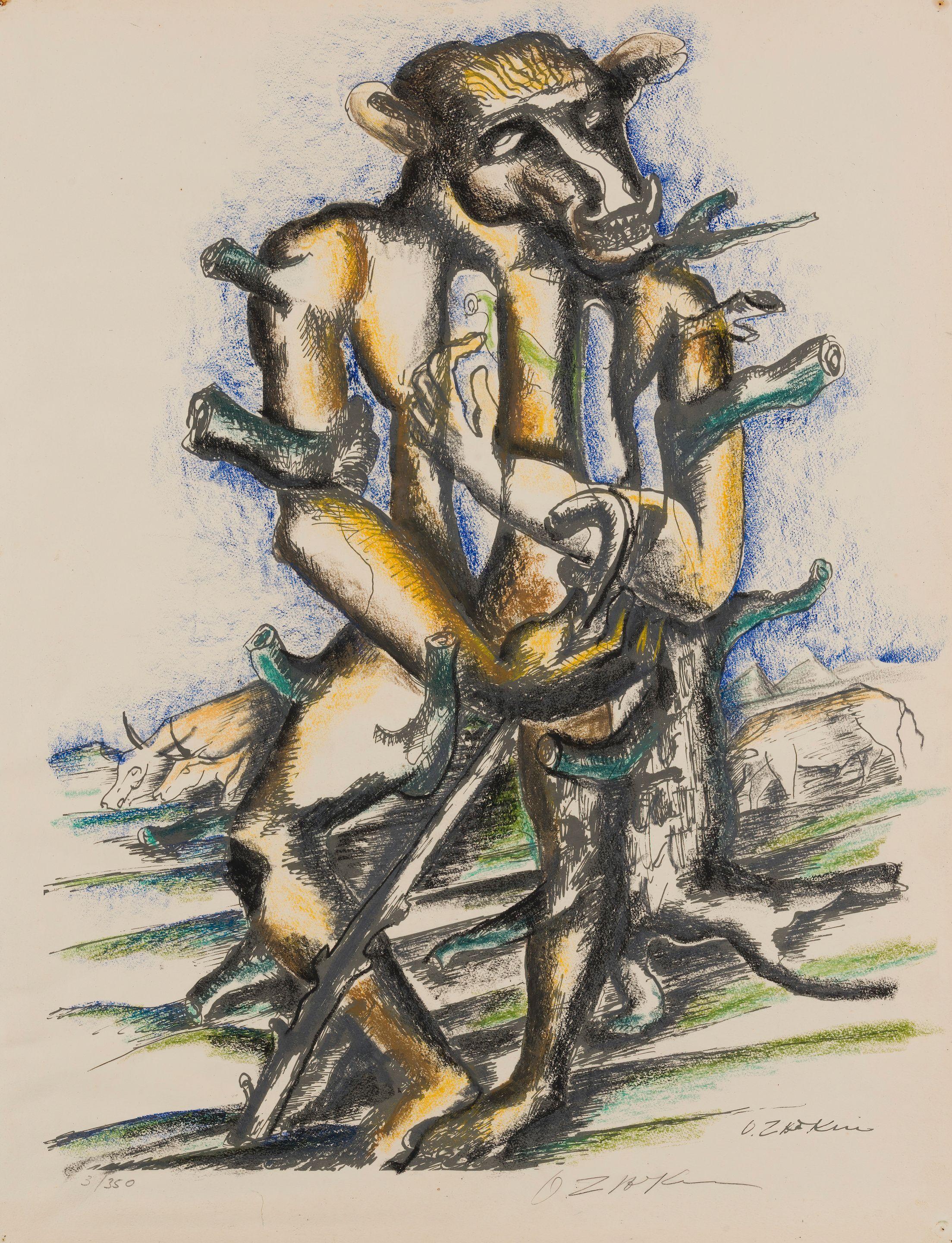 Ossip Zadkine - Geryon (Les travaux d\'Hercule), 1960