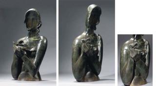 Ossip Zadkine - Jeune Fille à al Colombe