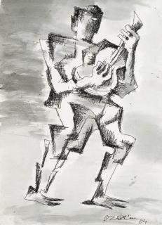 Ossip Zadkine - Le guitariste
