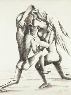Ossip Zadkine - Lutte de Jacob et de l\'ange