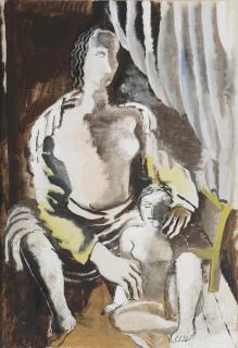 Ossip Zadkine - Mother and child