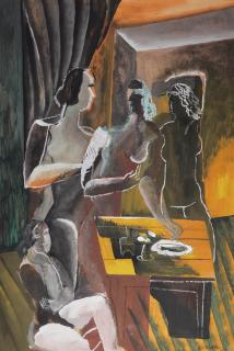 Ossip Zadkine - Quatre femmes avec nature morte