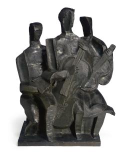 Ossip Zadkine - Trio musical or Les Musiciennes or Le Concerto
