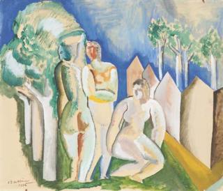 Ossip Zadkine - Trois baigneuses