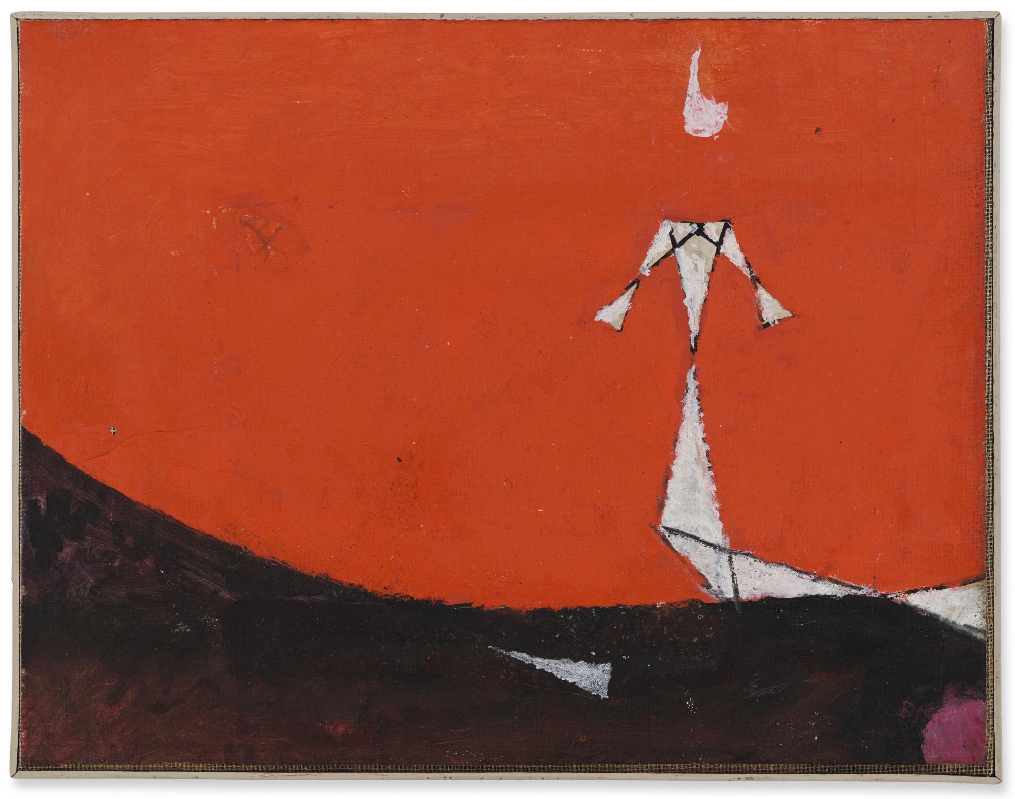 Osvaldo Licini - Alba Su Fondo Rosso