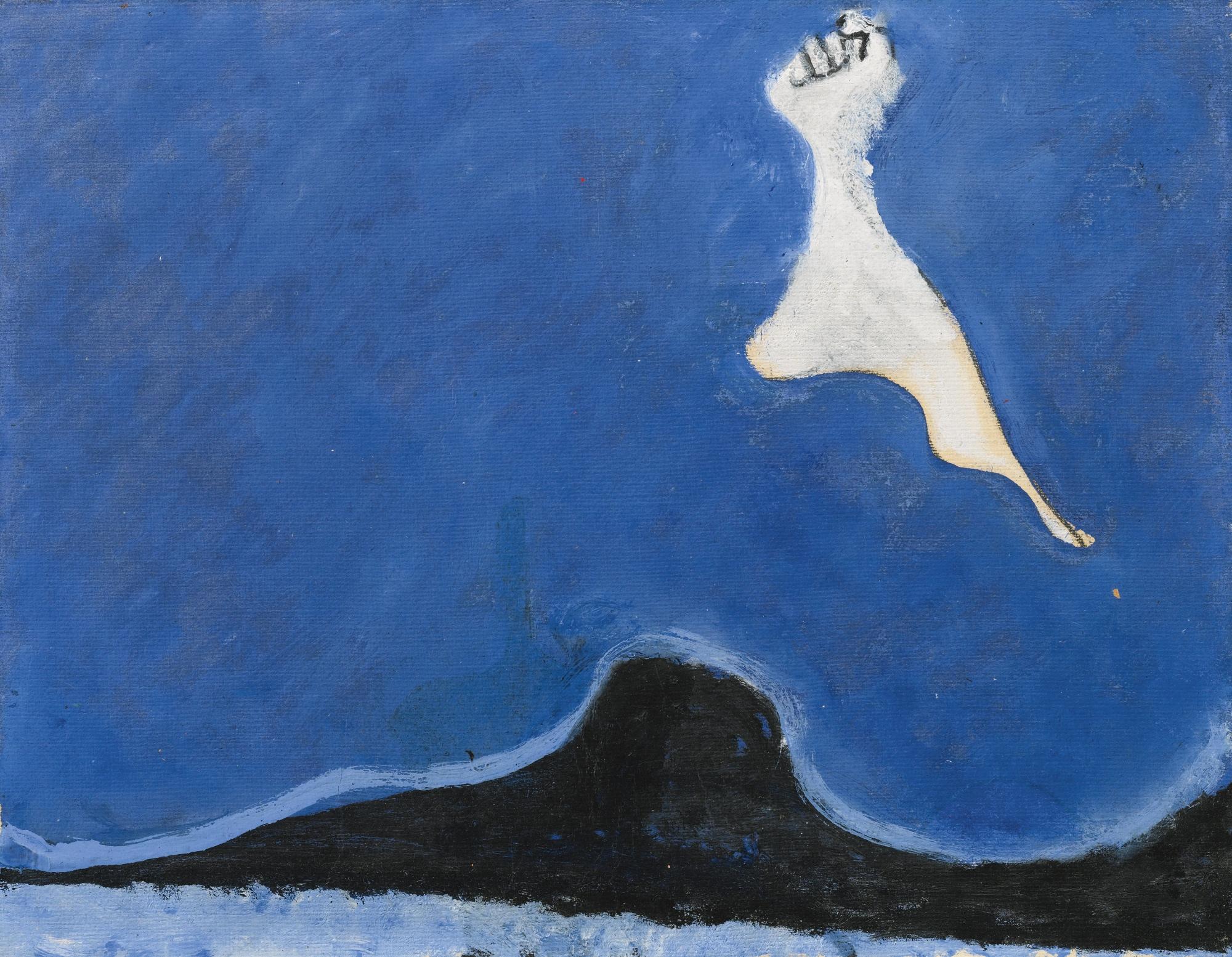 Osvaldo Licini - Amalassunta (Mano Volante)Oil On Paper Laid On Canvas. Executed In 1951