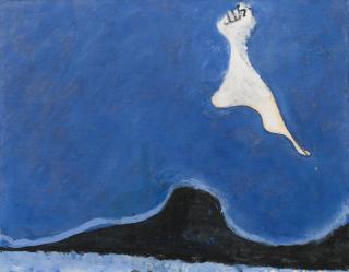 Osvaldo Licini - Amalassunta (Mano Volante)Oil On Paper Laid On Canvas. Executed In 1951