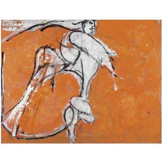 Osvaldo Licini - Angelo Ribelle Su Fondo Rosa