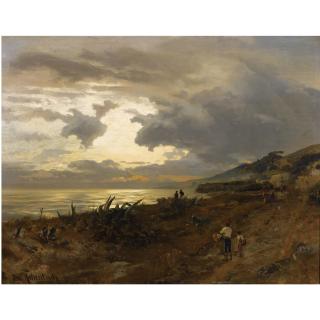 Oswald Achenbach - German die Amalfiküste (The Amalfi Coast)