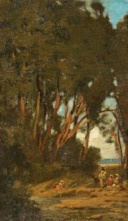 Oswald Achenbach - Gesellschaft im Park