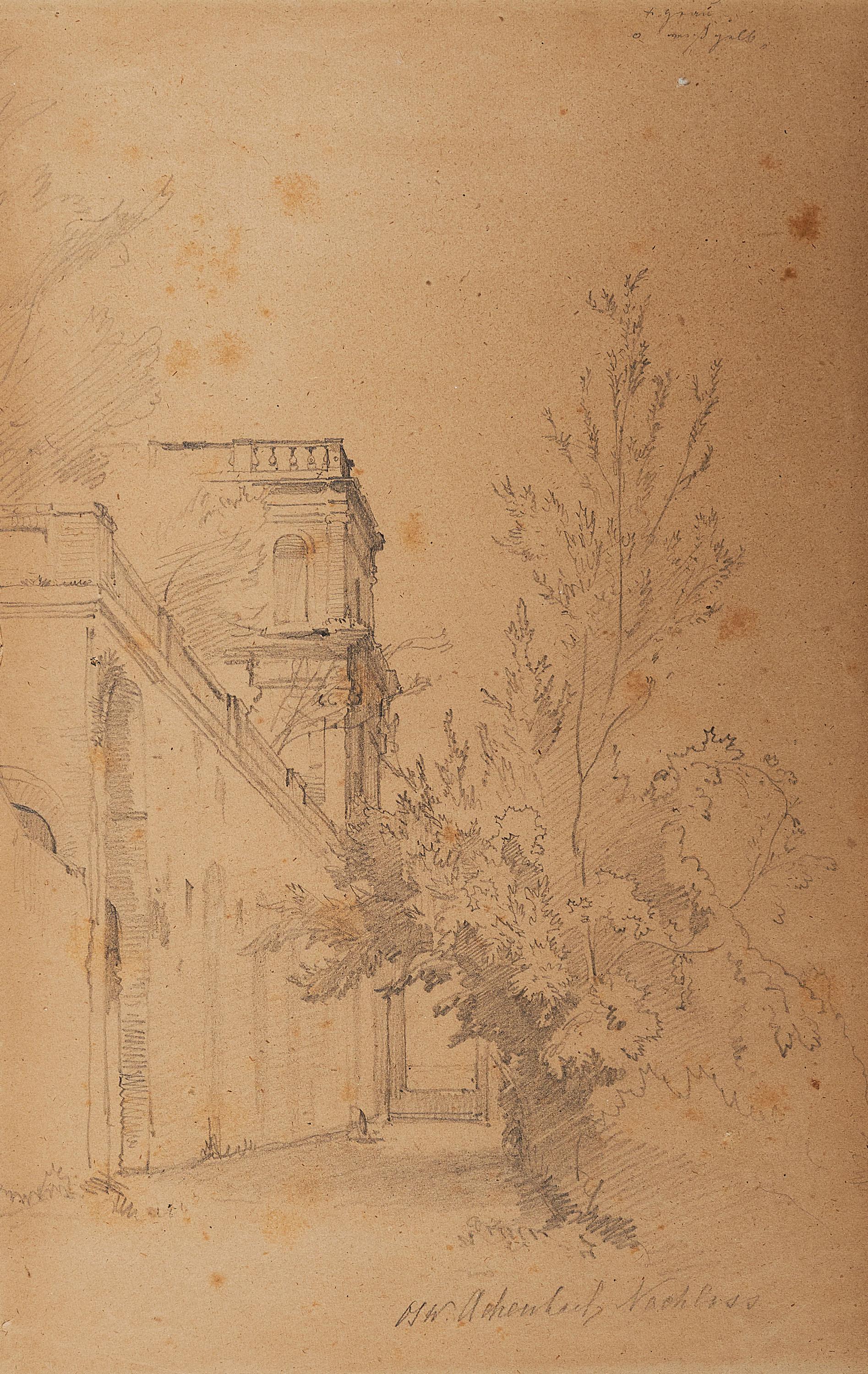 Oswald Achenbach - Italienischer Palast.